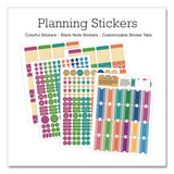 Global Printed Products Deluxe Teacher's Academic Planner, Weekly/Monthly, Seven Class Period per Two-Page Spread, 11 x 8.5, Multicolor Rainbow Cover (GPUDTP0001U22S) Each