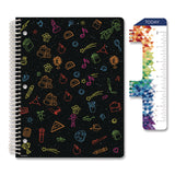 Global Printed Products Chalkboard Doodles Weekly/Monthly Student Planner, Academic Artwork, 11 x 8.5, Multicolor Cover, 11-Month: Aug 2024-June 2025 (GPUSC24SM8511S) Each