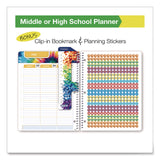 Global Printed Products Chalkboard Doodles Weekly/Monthly Student Planner, Academic Artwork, 11 x 8.5, Multicolor Cover, 11-Month: Aug 2024-June 2025 (GPUSC24SM8511S) Each