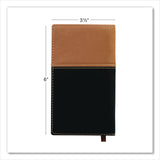 Global Printed Products Deluxe Weekly/Monthly Pocket Planner, 6 x 3.5, Black/Brown Two-Tone Cover, 14-Month: Nov 2024 to Dec 2025 (GPUSPLS25BRN36) Each