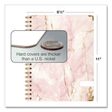 Global Printed Products Marble Weekly/Monthly Planner, 11 x 8.5, Pink Marble/Gold Cover, 14-Month: Nov 2024 to Dec 2025 (GPUSPLS25851101) Each