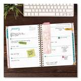 Global Printed Products Marble Weekly/Monthly Planner, 11 x 8.5, Pink Marble/Gold Cover, 14-Month: Nov 2024 to Dec 2025 (GPUSPLS25851101) Each