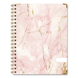 Global Printed Products Marble Weekly/Monthly Planner, 11 x 8.5, Pink Marble/Gold Cover, 14-Month: Nov 2024 to Dec 2025 (GPUSPLS25851101) Each
