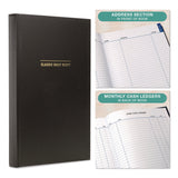 Global Printed Products Classic Hardbound Daily Planner, 12.5 x 8, Black/Gold Cover, 12-Month (Jan to Dec): 2025 (GPUSPLSSDCY25BK) Each