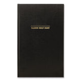 Global Printed Products Classic Hardbound Daily Planner, 12.5 x 8, Black/Gold Cover, 12-Month (Jan to Dec): 2025 (GPUSPLSSDCY25BK) Each