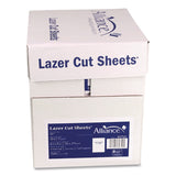Alliance Laser Cut Sheets, 92 Bright, Side: 5-Hole Punched, 20 lb Bond Weight, 8.5 x 11, White, 500 Sheets/Ream, 5 Reams/Carton (IPS30750AA) Each