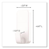 Command™ X-Large Utility Hook, Plastic, White, 10 lb Capacity, 1 Hook and 4 Strips (MMM17010ES) Each