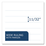 Roaring Spring® Junior Composition Notebook, Wide/Legal Rule, Black Marble Cover, (60) 4.88 x 7.5 Sheets (ROA77122) Each