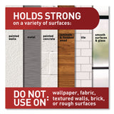 Command™ Picture Hanging Strips, Narrow, Removable, Holds Up to 10 lbs per 4 Pairs, 0.5 x 3.65, White, 12 Pairs/Pack (MMM1720712ES) Pack of 12