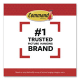 Command™ Picture Hanging Strips, Narrow, Removable, Holds Up to 10 lbs per 4 Pairs, 0.5 x 3.65, White, 12 Pairs/Pack (MMM1720712ES) Pack of 12