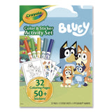 Crayola® Bluey Color and Sticker Activity Set, (32) Coloring Sheets, (51) Stickers, (5) Pip-Squeaks Markers (CYO42743) Each