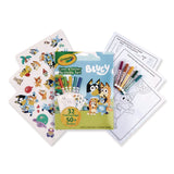 Crayola® Bluey Color and Sticker Activity Set, (32) Coloring Sheets, (51) Stickers, (5) Pip-Squeaks Markers (CYO42743) Each