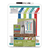 The Board Dudes Magnetic Dry-Erase Colors Chore Chart, 11 x 14 (BDUDFB55) Each
