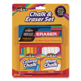 Cra-Z-Art® Chalk and Eraser Set, (12) White/(12) Assorted (CZA1087424) Each