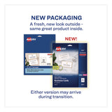 Avery® Business Cards with Metallic Gold Borders, Inkjet/Laser, 2 x 3.5, White, 100 Cards, 10 Cards/Sheet, 10 Sheets/Pack (AVE3327) Pack of 100