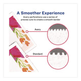 Avery® Business Cards with Metallic Gold Borders, Inkjet/Laser, 2 x 3.5, White, 100 Cards, 10 Cards/Sheet, 10 Sheets/Pack (AVE3327) Pack of 100