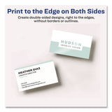 Avery® Print to the Edge Business Cards with Sure Feed Technology, 2 x 3.5, White, 160 Cards, 8/Sheet, 20 Sheets/Pack (AVE8801) Pack of 160