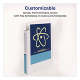 Avery® Durable View Binder with DuraHinge and EZD Rings, 3 Rings, 1" Capacity, 11 x 8.5, White, 12/Carton (9301) (AVE09301CT) Case of 12