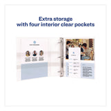 Avery® Durable View Binder with DuraHinge and EZD Rings, 3 Rings, 1" Capacity, 11 x 8.5, White, 12/Carton (9301) (AVE09301CT) Case of 12