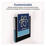 Avery® Durable View Binder with DuraHinge and Slant Rings, 3 Rings, 0.5" Capacity, 11 x 8.5, White, 12/Carton (AVE17002CT) Case of 12