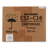CrewSafe CrewSafe X-traSafe Blade Cartridges, Yellow, 12/Pack (CEWCSIC10) Box of 12