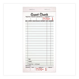Adams Business Forms One-Part Guest Check Pad with Perforated Stub, One-Part (No Copies), 3.4 x 6.25, 50 Forms/Pad, 10 Pads/Pack (ABF525SW) Pack of 10