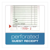Adams Business Forms One-Part Guest Check Pad with Perforated Stub, One-Part (No Copies), 3.4 x 6.25, 50 Forms/Pad, 10 Pads/Pack (ABF525SW) Pack of 10