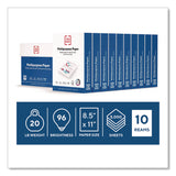 TRU RED™ Multipurpose Paper with ColorLok Technology, 96 Bright, 20 lb Bond Weight, 8.5 x 11, White, 500 Sheets/Ream, 10 Reams/Carton (TUD513096TR5696) Case of 5000