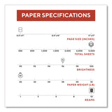 TRU RED™ Multipurpose Paper with ColorLok Technology, 96 Bright, 20 lb Bond Weight, 8.5 x 11, White, 500 Sheets/Ream, 10 Reams/Carton (TUD513096TR5696) Case of 5000