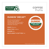 Dunkin'® K-Cups, Dunkin' Decaf, 0.37 oz, 22/Box, 4 Boxes/Carton (GMT400846) Case of 88