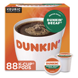 Dunkin'® K-Cups, Dunkin' Decaf, 0.37 oz, 22/Box, 4 Boxes/Carton (GMT400846) Case of 88