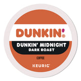 Dunkin'® Midnight Coffee K-Cups, 0.35 oz, 22/Box, 4 Boxes/Carton (GMT400849) Case of 88