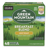 Green Mountain Breakfast Blend Coffee K-Cups, 0.31 oz, 48/Box (GMT1635473) Box of 48