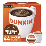Dunkin'® K-Cup Pods, Original Blend, 0.37 oz, 44/Box (GMT2091512) Box of 44