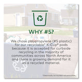 Green Mountain Half-Caff Coffee K-Cups, 0.33 oz, 48/Box (GMT2140552) Box of 48