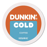 Dunkin'® Cold Iced Coffee K-Cups, Regular, 0.44 oz, 22/Box (GMT5000369251) Box of 22