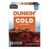 Dunkin'® Cold Iced Coffee K-Cups, Regular, 0.44 oz, 22/Box (GMT5000369251) Box of 22