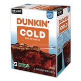 Dunkin'® Cold Iced Coffee K-Cups, Regular, 0.44 oz, 22/Box (GMT5000369251) Box of 22