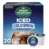 Green Mountain Coffee® Almond Vanilla Brew Over Ice Coffee K-Cups, 0.21 oz, 20/Box (GMT5000372045) Box of 20