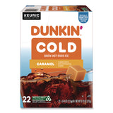 Dunkin'® Cold Iced Coffee K-Cups, Caramel, 0.44 oz, 22/Box (GMT5000375314) Box of 22