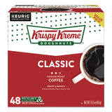 Krispy Kreme Classic Coffee K-Cups, Medium Roast, 0.33 oz, 48/Box (KEU24306975) Box of 48