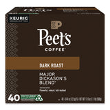 Peet's Major Dickason's Blend K-Cups, 0.44 oz, 40/Box (KEU24306979) Box of 40