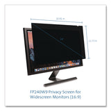 Kensington Anti-Glare Reversible Privacy Screen for 24" Widescreen Flat Panel Monitor, 16:9 Aspect Ratio (KMWK52795WW) Each