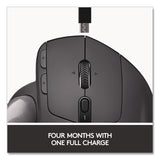 Logitech® MX Ergo Plus Advanced Wireless Trackball Mouse, 2.4 GHz Frequency/33 ft Wireless Range, Right Hand Use, Black (LOG2764655) Each