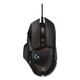 Logitech® G502 HERO High Performance Gaming Mouse, USB, Left/Right Hand Use, Black (LOG24342519) Each
