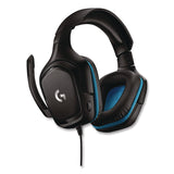 Logitech® G432 7.1 Surround Sound Wired Gaming Binaural Over The Head Headset, Black/Blue (LOG24383954) Each
