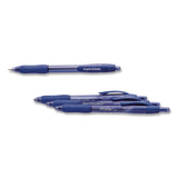 Paper Mate® Profile Ballpoint Pen, Retractable, Bold 1.4 mm, Blue Ink, Translucent Blue Barrel, 4/Pack (PAP196066689472) Pack of 4
