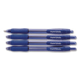 Paper Mate® Profile Ballpoint Pen, Retractable, Bold 1.4 mm, Blue Ink, Translucent Blue Barrel, 4/Pack (PAP196066689472) Pack of 4