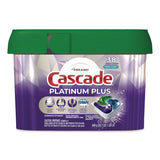 Cascade Platinum Plus ActionPacs Dishwasher Detergent Pods, Fresh Scent, 20.7 oz Tub, 38/Pack (PGC06157PK) Pack of 38
