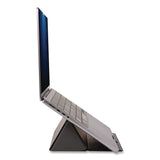 Allsop® Foldio Laptop and Tablet Stand, +30 Tilt, 9.5" x 14.5" x 3", Black, Supports 7 lb (ASP32670) Each